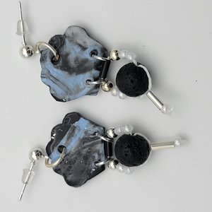 Lava Bead Drop Studs