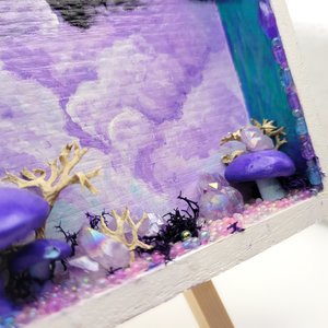 Amethyst Mushy Shadow box