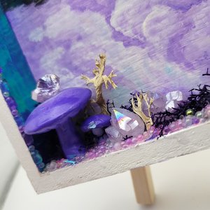 Amethyst Mushy Shadow box