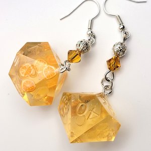 D10 & D100 Dangles - Orange