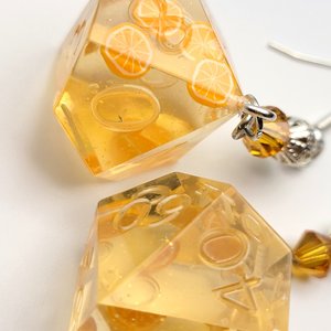 D10 & D100 Dangles - Orange