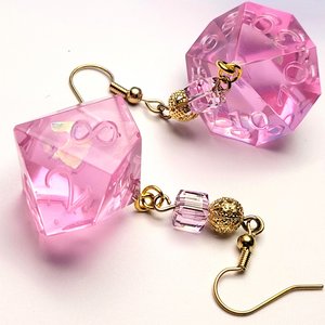 D10 & D100 Dangles - Pink