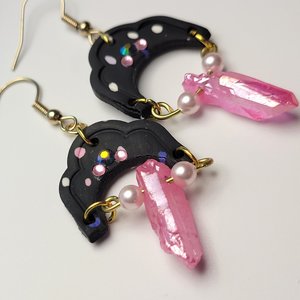 Pink Quartz Dangles