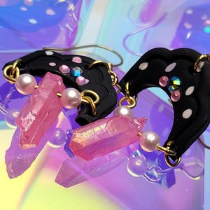 Pink Quartz Dangles