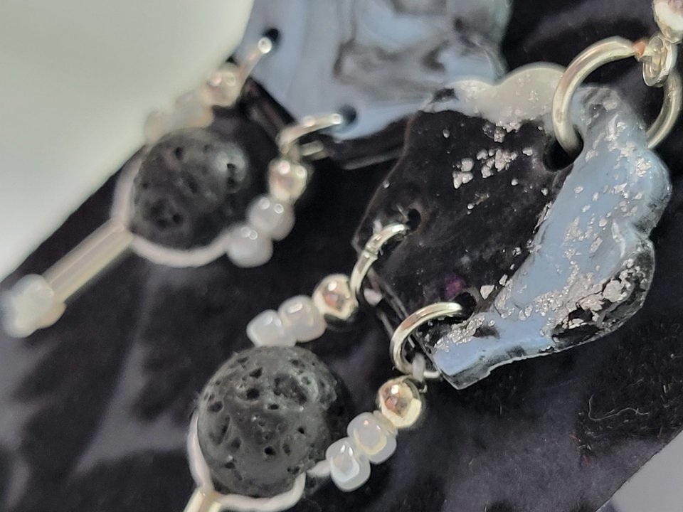 Lava Bead Drop Studs