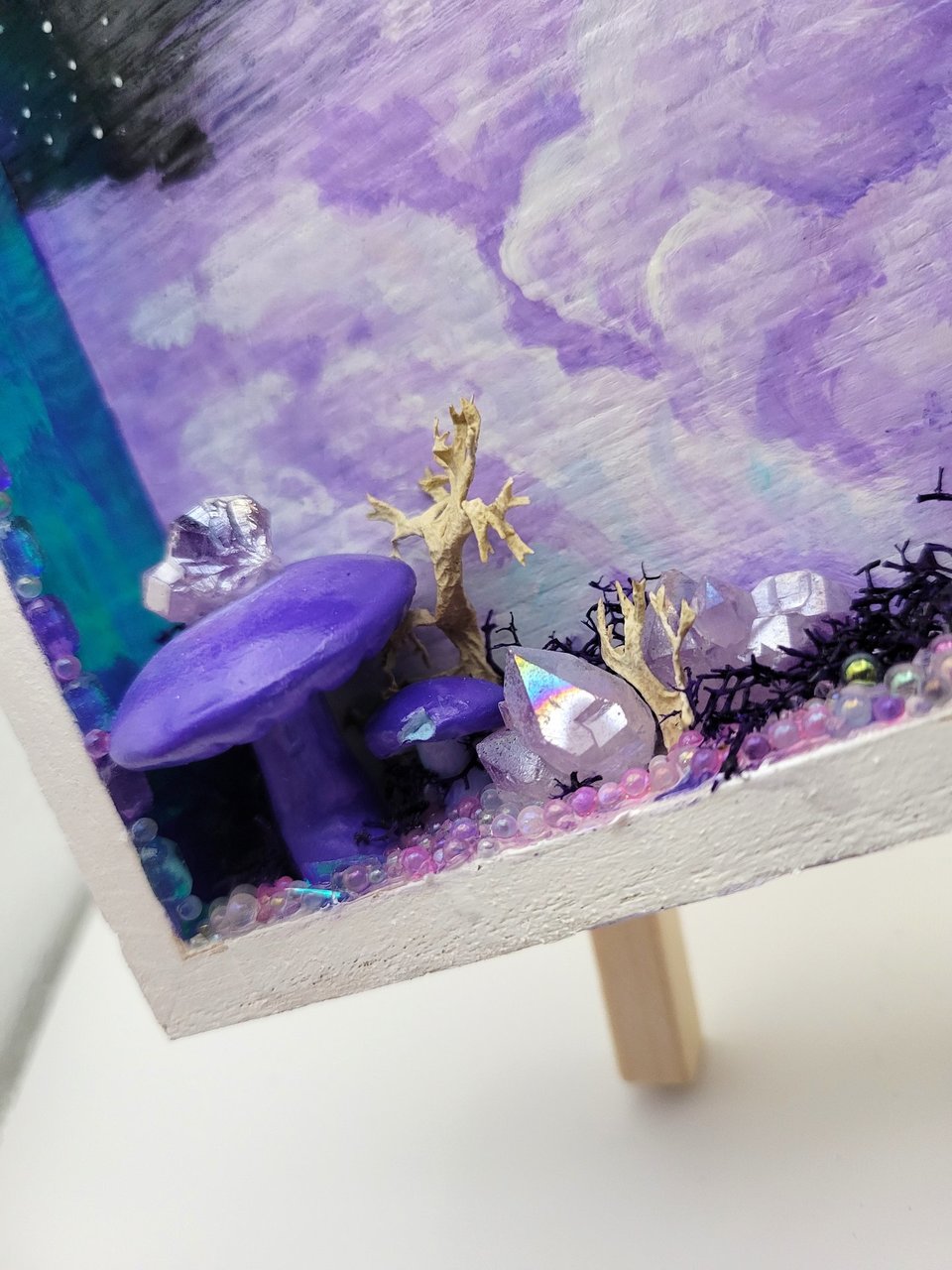 Amethyst Mushy Shadow box