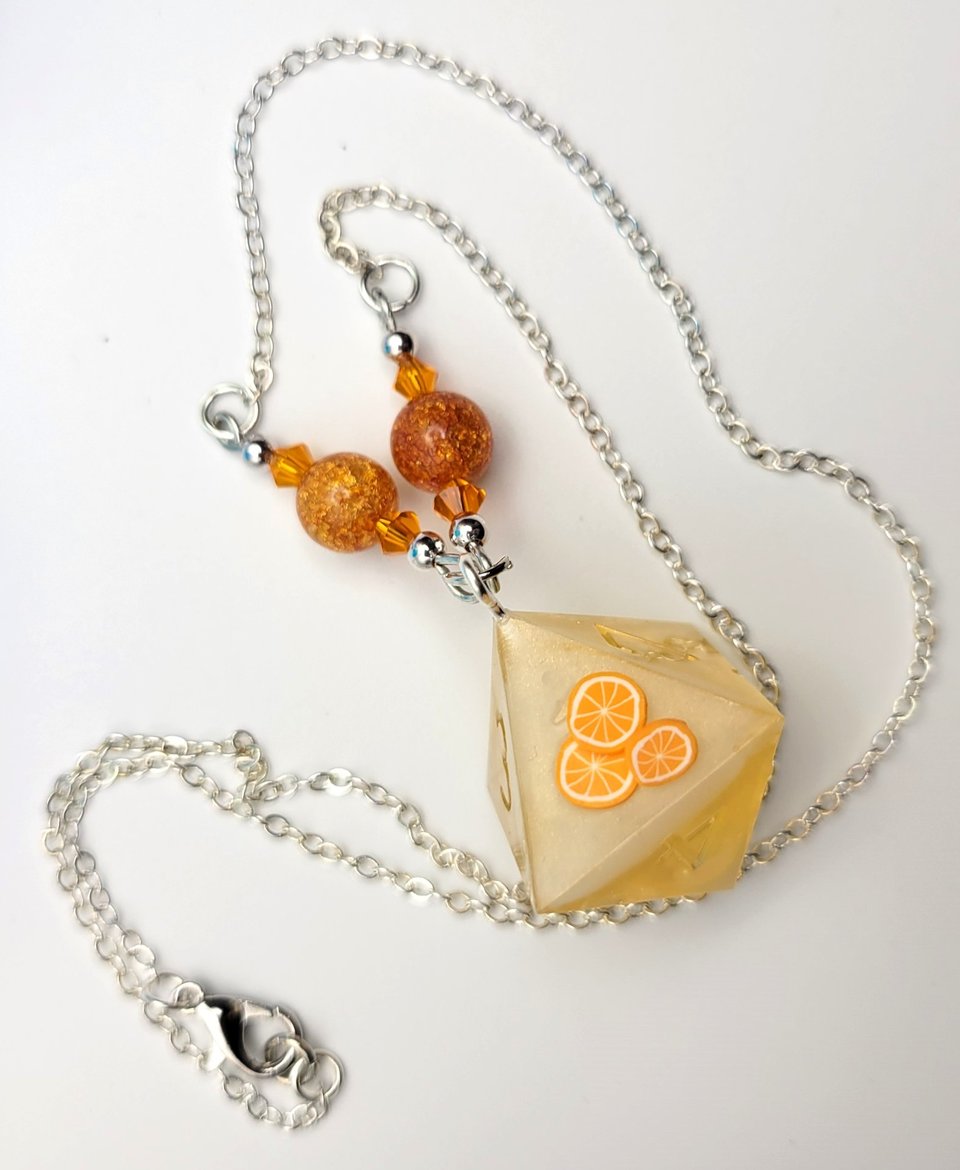 D8 Necklace - Orange