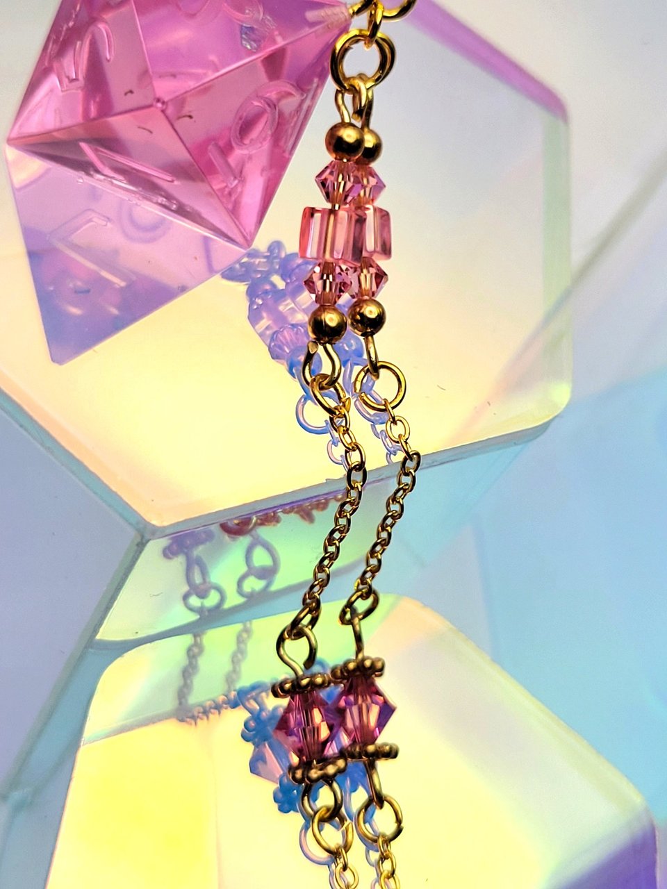 D8 Necklace - Pink