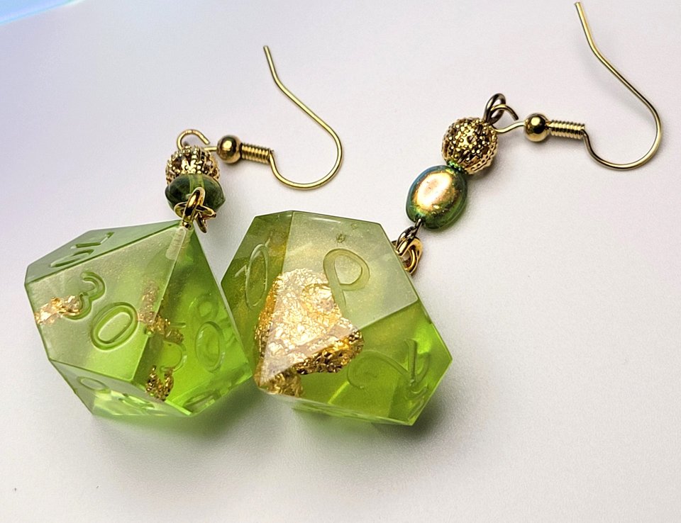 D10 & D100 Dangles - Green
