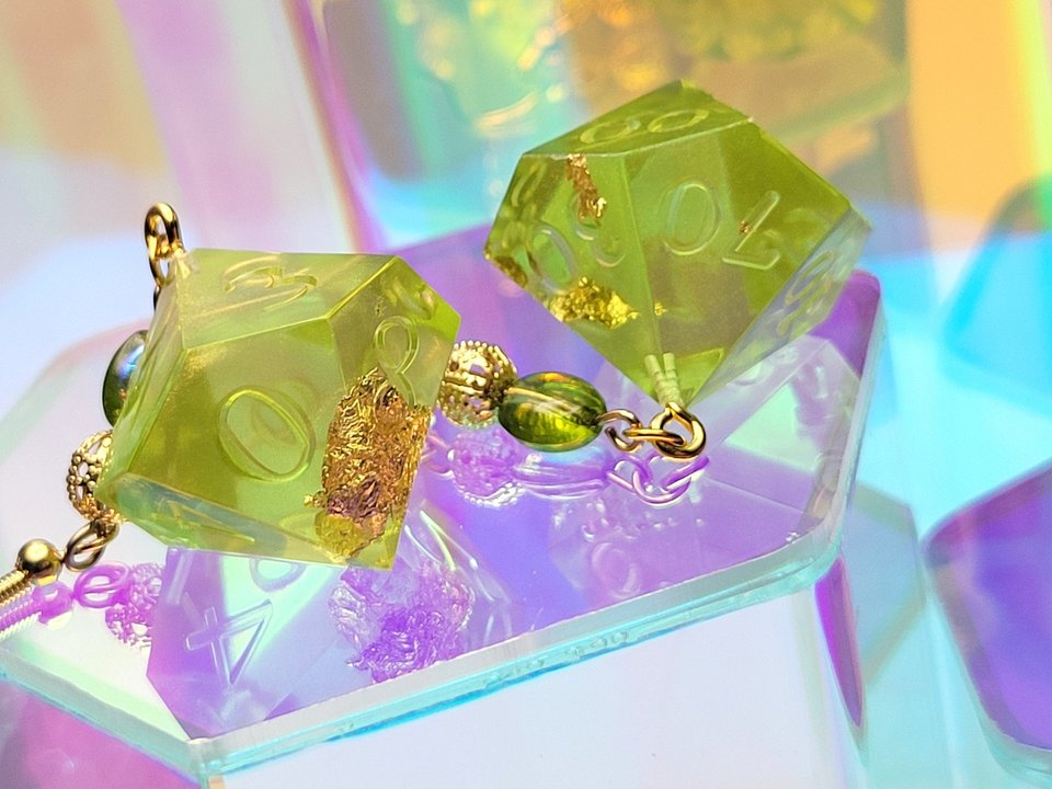 D10 & D100 Dangles - Green