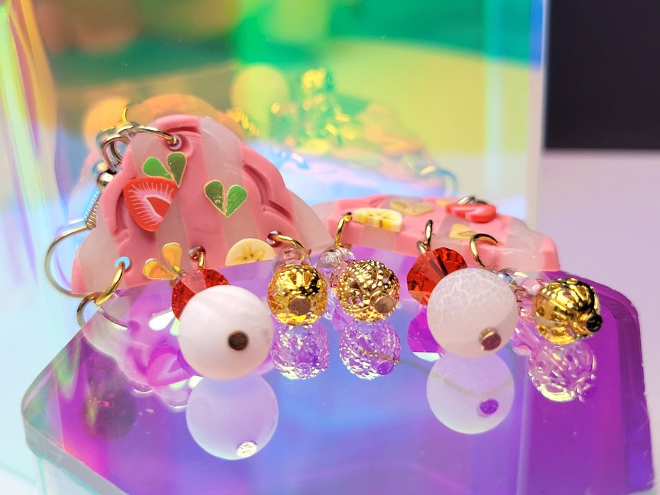 Strawberry Banana Dangles