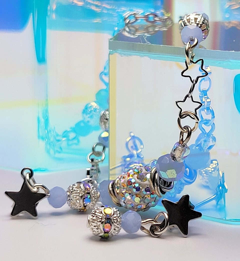 Moony Blues Bracelet and Stud Set
