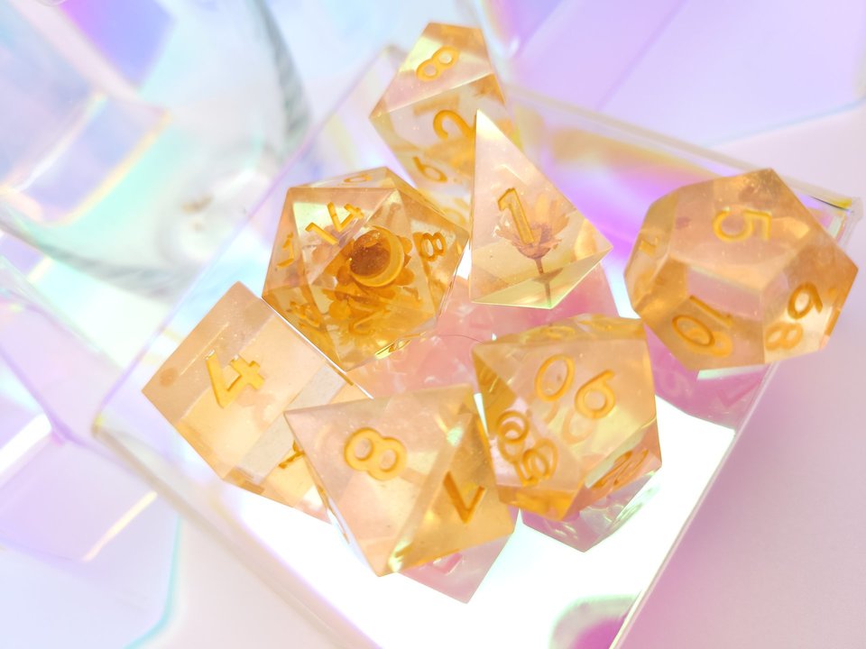 Bloomin' Orange Dice