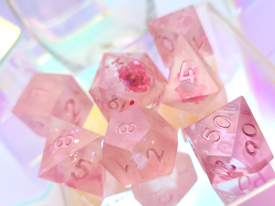 Bloomin' Pink Dice