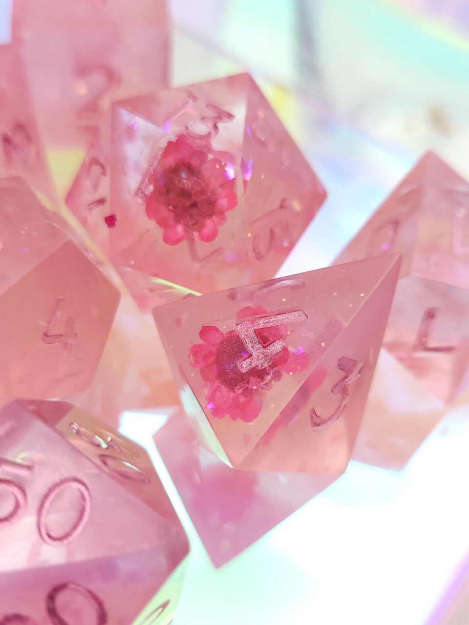 Bloomin' Pink Dice