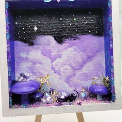Amethyst Mushy Shadow box