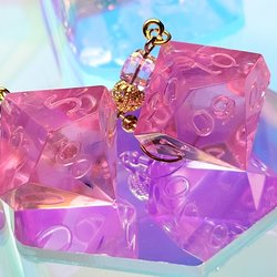 D10 & D100 Dangles - Pink