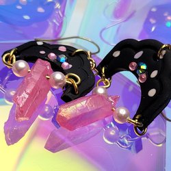 Pink Quartz Dangles